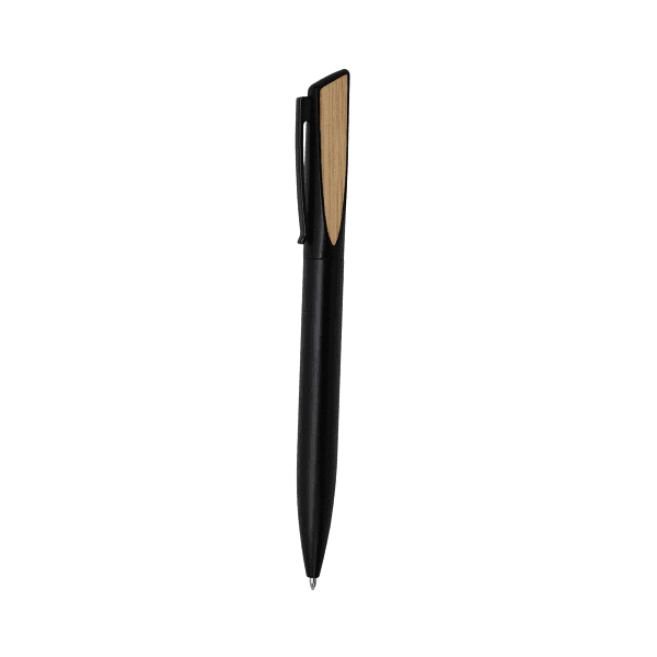 Lugano – Metal Ball Pen with Bamboo Element
