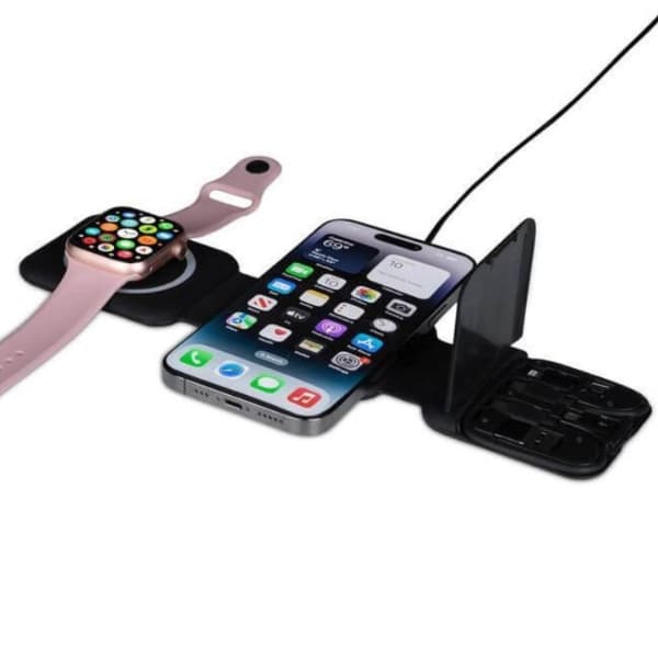 Atomo – 2-in-1 Foldable Wireless Charger with Multi Cable Kit detail 2