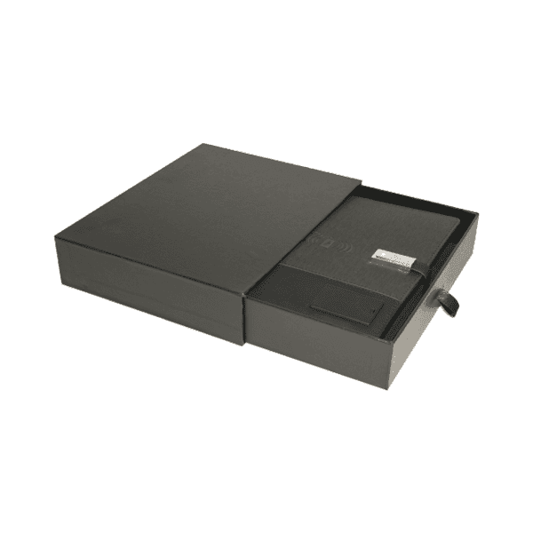 Lionel – A5 Organizer with 8,000 mAh Light Up Wireless Power Bank and 8 GB USB detail 2