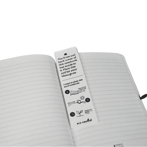 Navassa – A5 Hard Cover Handmade Seed Paper Notebook detail 2