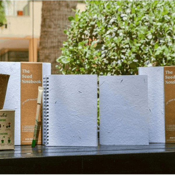 Navassa – A5 Hard Cover Handmade Seed Paper Notebook detail 3