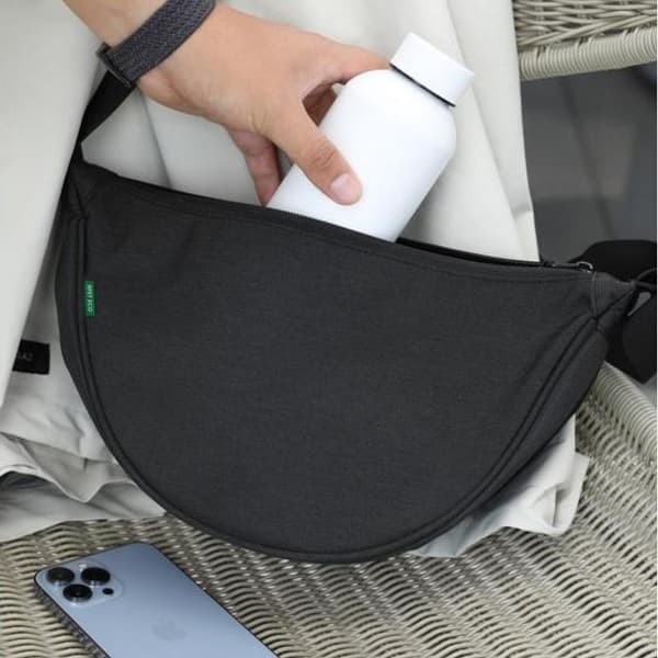 Abaray – Recycled Half Moon Sling Bag detail 3