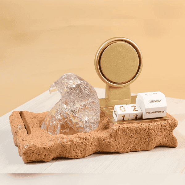 Apex – Crystal Falcon Desktop Organizer and Calendar detail 2