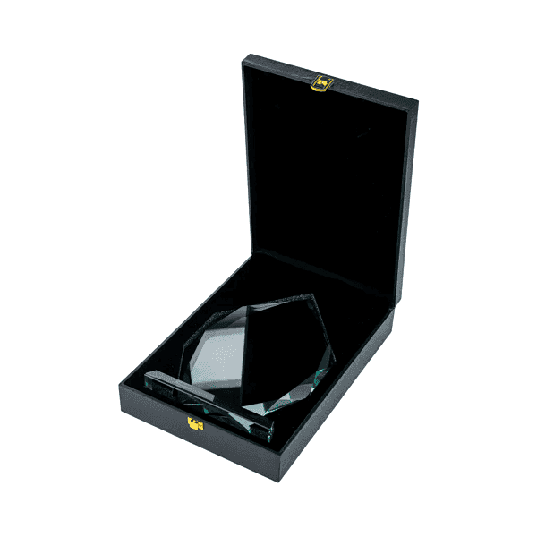 Apex – Iceberg Design Crystal Awards with Glass Base detail 2
