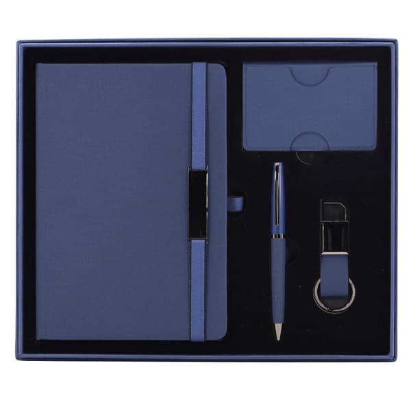 Atoro – Gift Set of A5 Notebook, Pen, RFID Card Holder and Keychain detail 2
