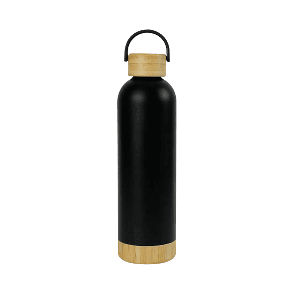 BambooEdge Thermo Bottle 750ml with Bamboo Base & Lid