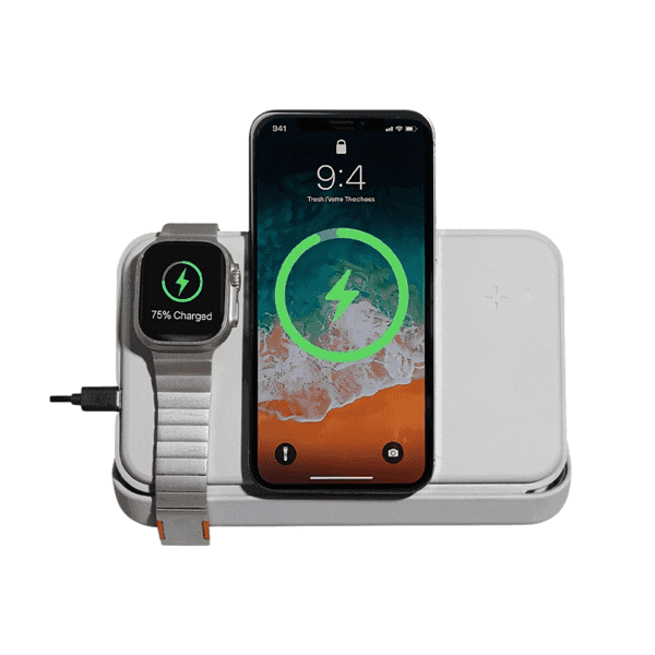 Zaffiro – 3-in-1 Magnetic Wireless Charger with Card Holder detail 2