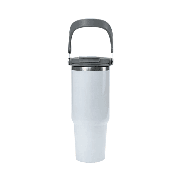 Otumba – Double Walled Stainless Steel Tumbler with Handle and Straw