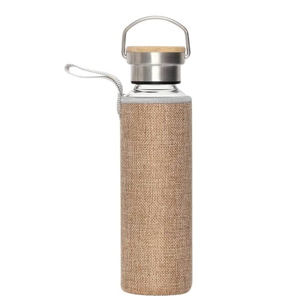Gusty – Glass Bottle with Handle and Sleeve detail 2