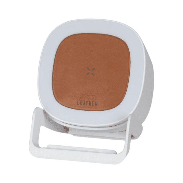Canzona – 15W Recycled Leather Wireless Charger with Bluetooth Speaker detail 4