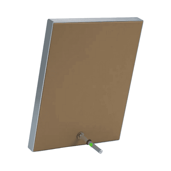Chevron – Two-toned PU Leather Awards with Aluminum Frame Stand detail 2