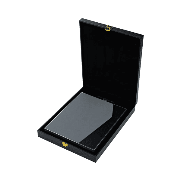 Chevron – Two-toned PU Leather Awards with Aluminum Frame Stand detail 5