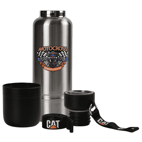 Imbibe – Double Wall Stainless Steel Bottle with Cup and Lanyard detail 4