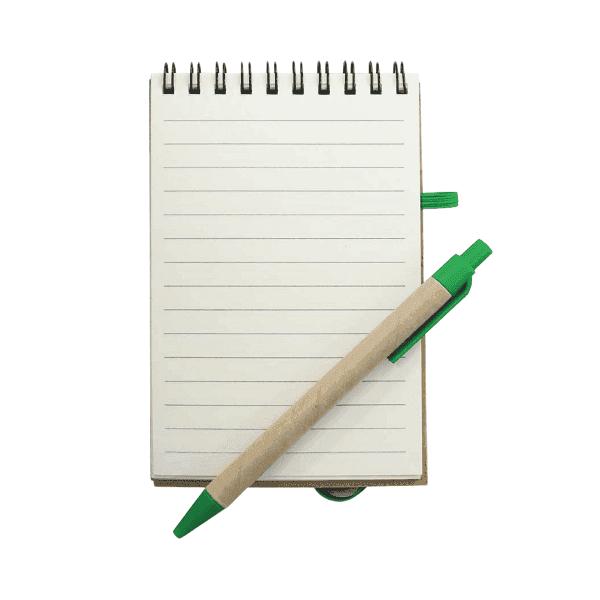 Usera – Recycled A6 Notebook with Pen detail 5