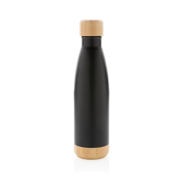 Trabby – Double Wall Stainless Steel Bottle with Bamboo Lid and Base detail 2