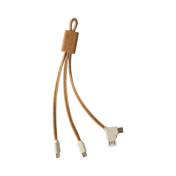 Sculex – Wheat and Cork 6-in-1 Charging Cable