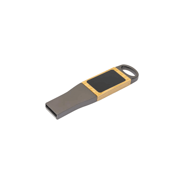 Kopun – Light Up Metal and Bamboo USB detail 2