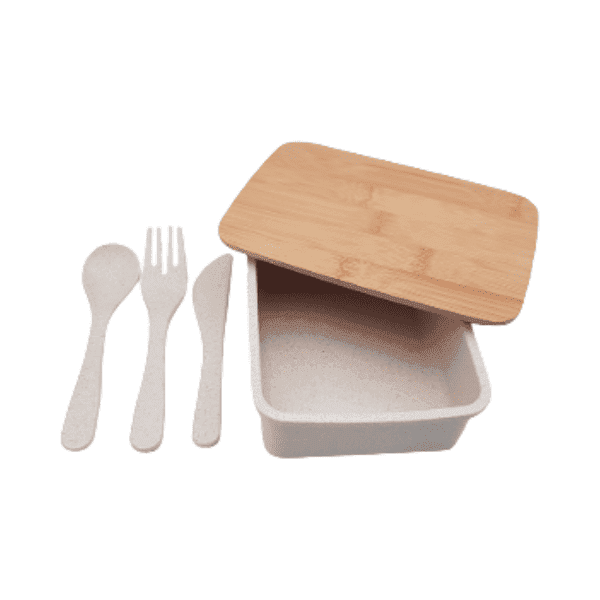 Ostra – Wheat and Bamboo Lunch Box detail 2