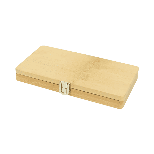 CraftMaster Pro Bamboo Box with Silver Lock detail 2