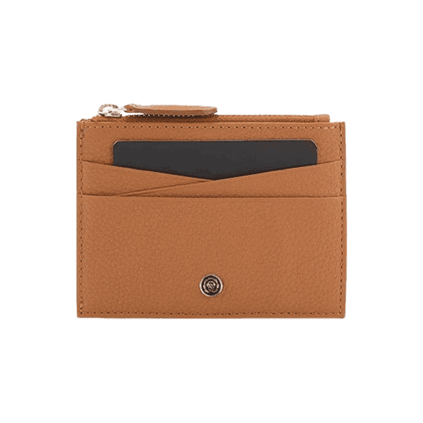 CROSS Pebble Leather Ladies 6CC Zip Card Holder