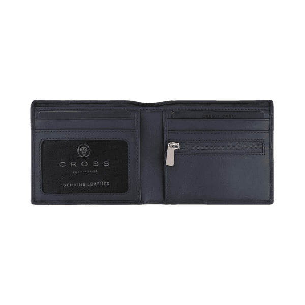CROSS Pebble Leather 6CC Classic Fold Wallet with 6CC Cardholder detail 6