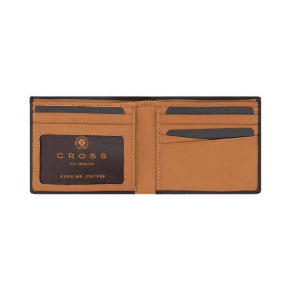 CROSS Soft Grain Leather Two Tone 8CC Bifold Wallet detail 2