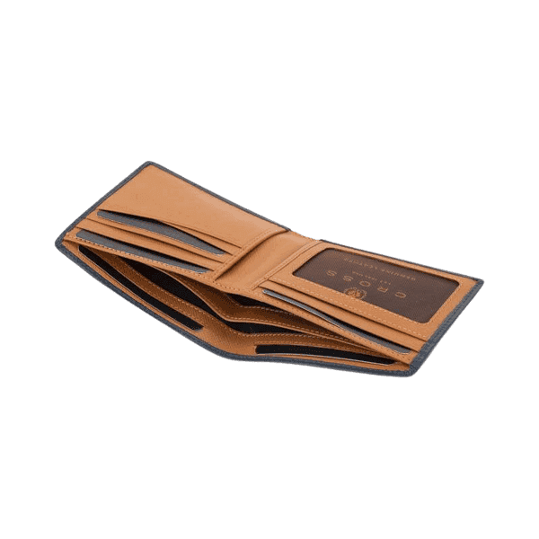 CROSS Soft Grain Leather Two Tone 8CC Bifold Wallet detail 4