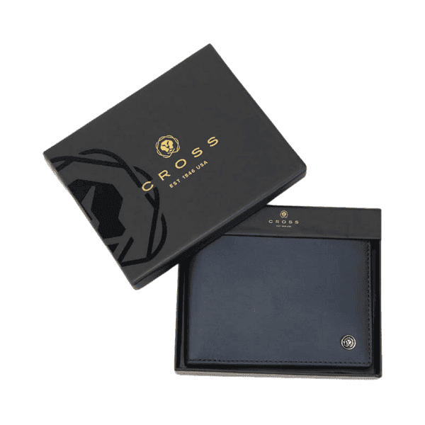 CROSS Soft Grain Leather Two Tone 8CC Bifold Wallet detail 5