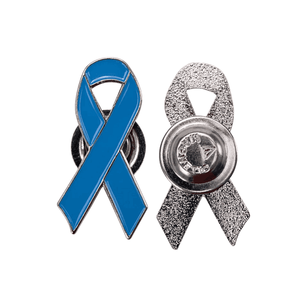 CuraSign – Prostate Cancer Awareness Metal Badge detail 2