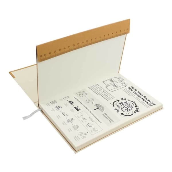 Lauwa – A5 Milk Carton and Cork Notebook detail 2