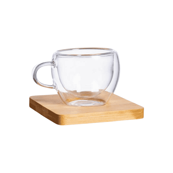 Ritmo – Espresso Cup Set with Bamboo Coaster