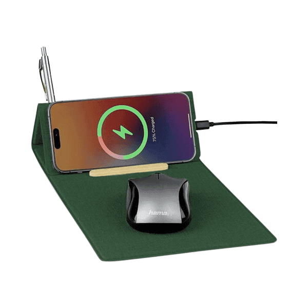 Fuldoro – Recycled PU 15W Wireless Mousepad Desk Organizer detail 2