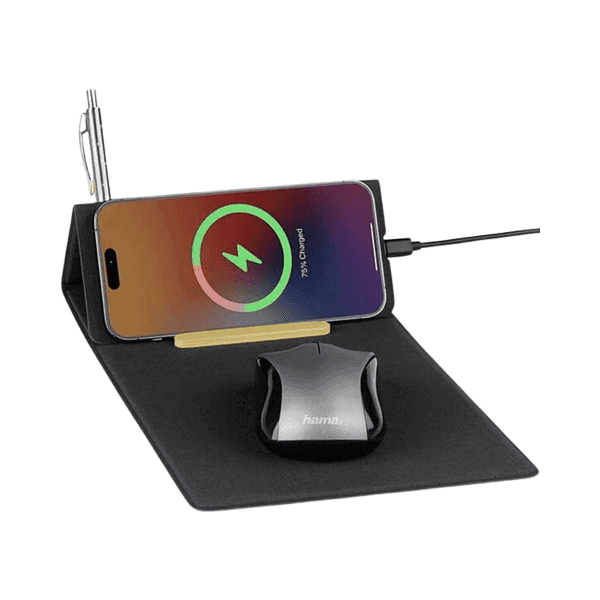 Fuldoro – Recycled PU 15W Wireless Mousepad Desk Organizer detail 4