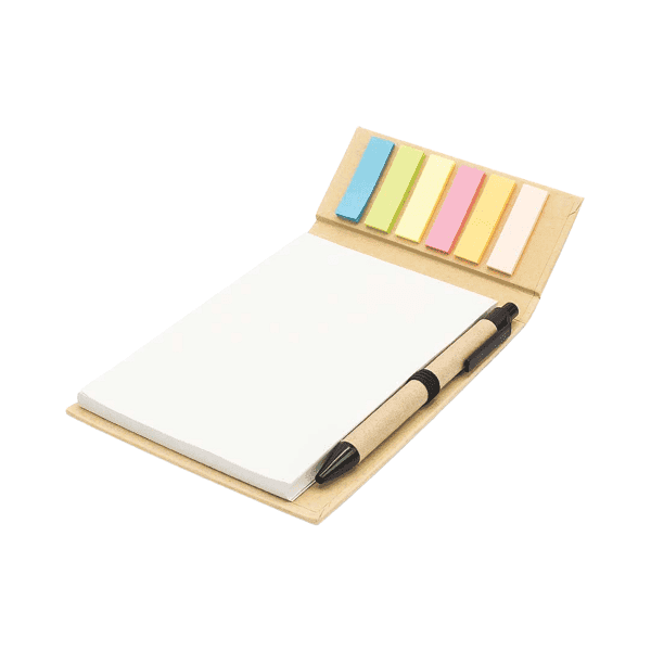 Pohler – Notepad with Sticky Notes and Pen detail 2