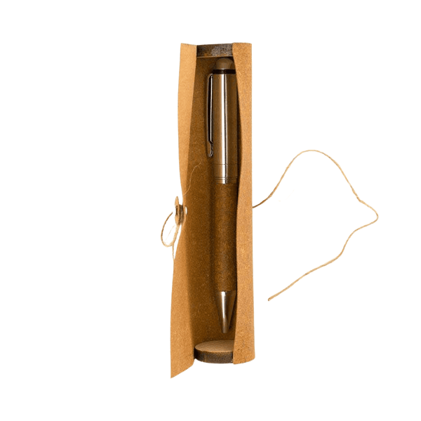 Anfri – Recycled Leather Metal Pen detail 3