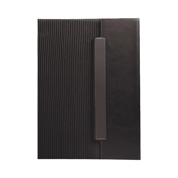 Ferron – Stylish PU Leather 150 Pages Notebook with Steel Binding detail 4
