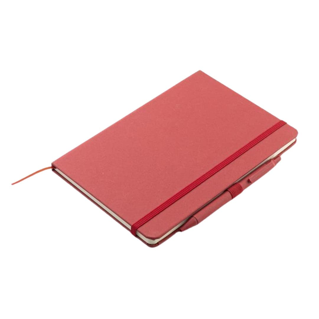 ABULA - eco-neutral® A5 Hard Cover Notebook & Pen Set - Cherry Paper detail 2