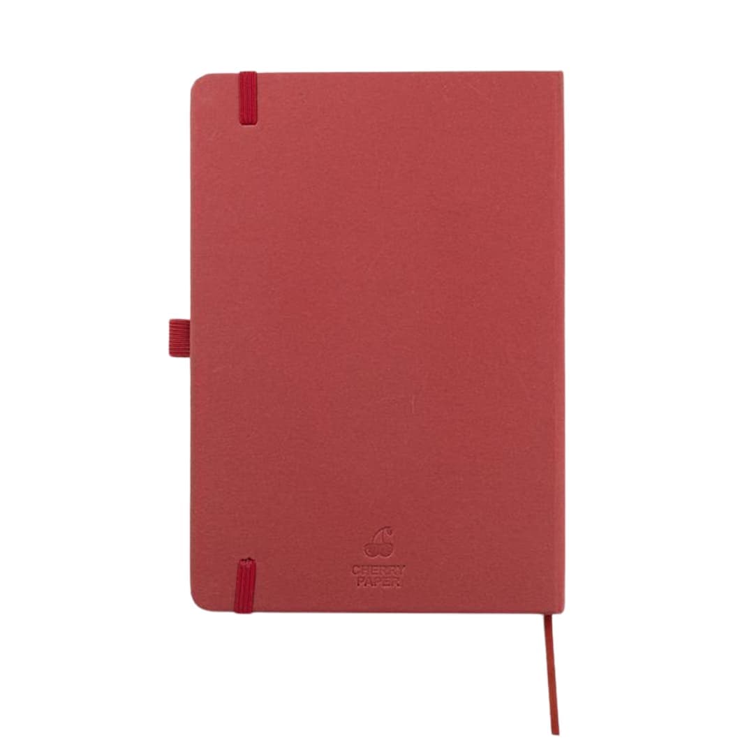 ABULA - eco-neutral® A5 Hard Cover Notebook & Pen Set - Cherry Paper detail 3