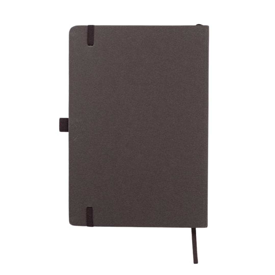 ABULA - eco-neutral® A5 Hard Cover Notebook & Pen Set - Coffee Paper detail 3