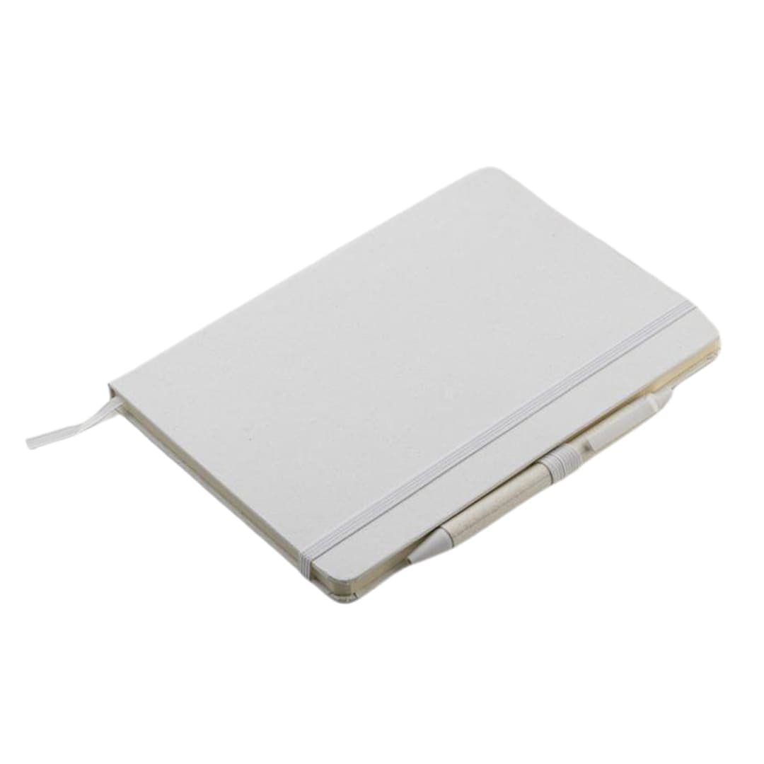 ABULA - eco-neutral® A5 Hard Cover Notebook & Pen Set - Corn Paper detail 2