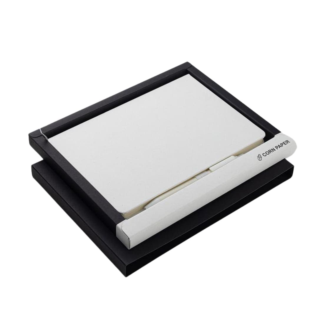 ABULA - eco-neutral® A5 Hard Cover Notebook & Pen Set - Corn Paper detail 6