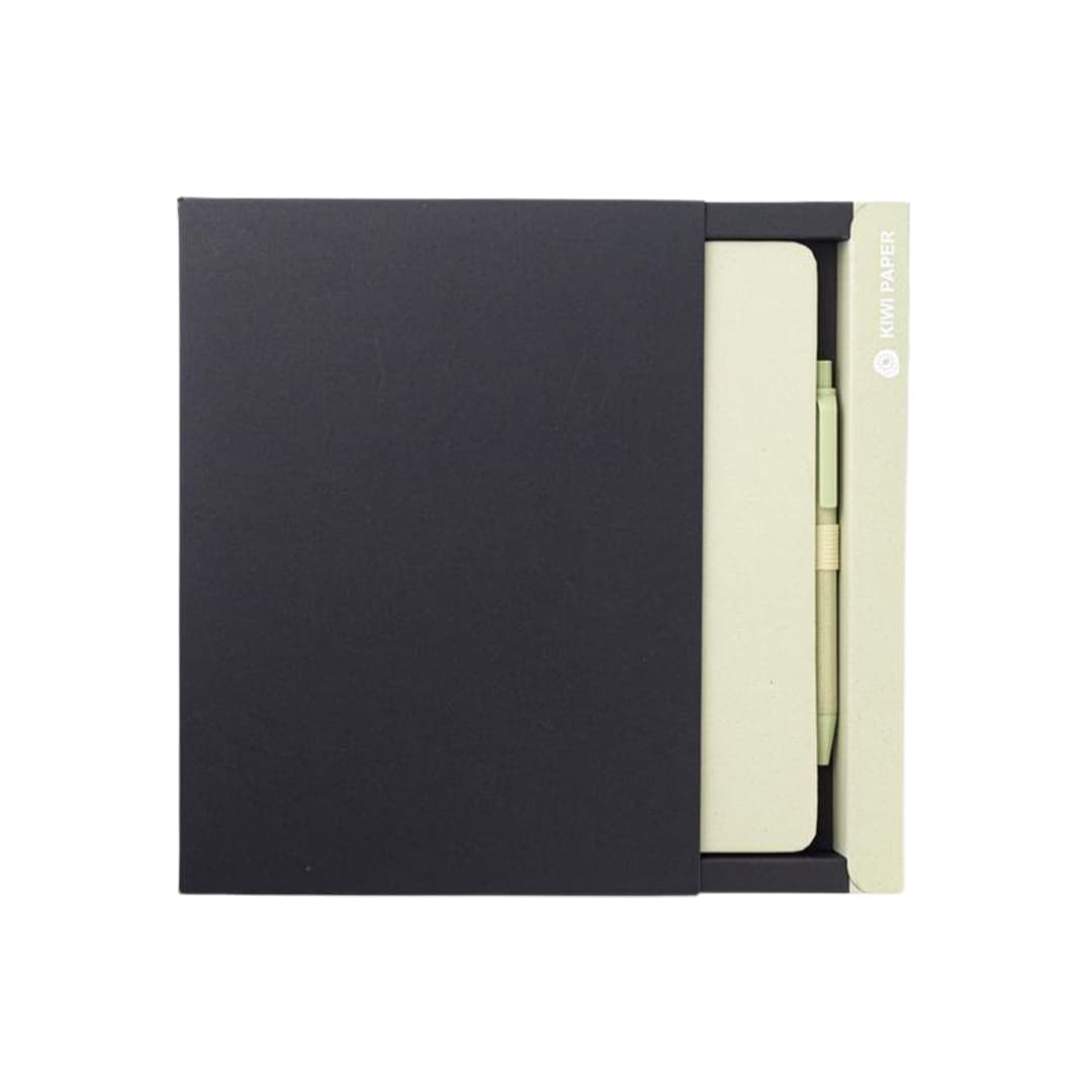 ABULA - eco-neutral® A5 Hard Cover Notebook & Pen Set - Kiwi Paper detail 6