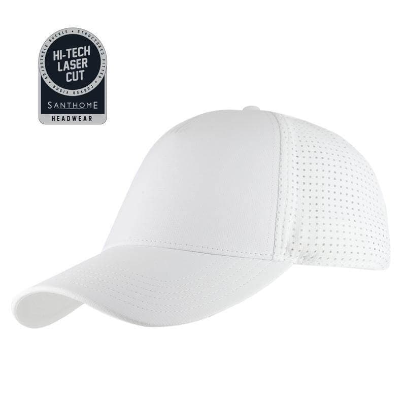 ACE - Santhome 5 Panel DryNCool® Sports Cap - White corporate gift