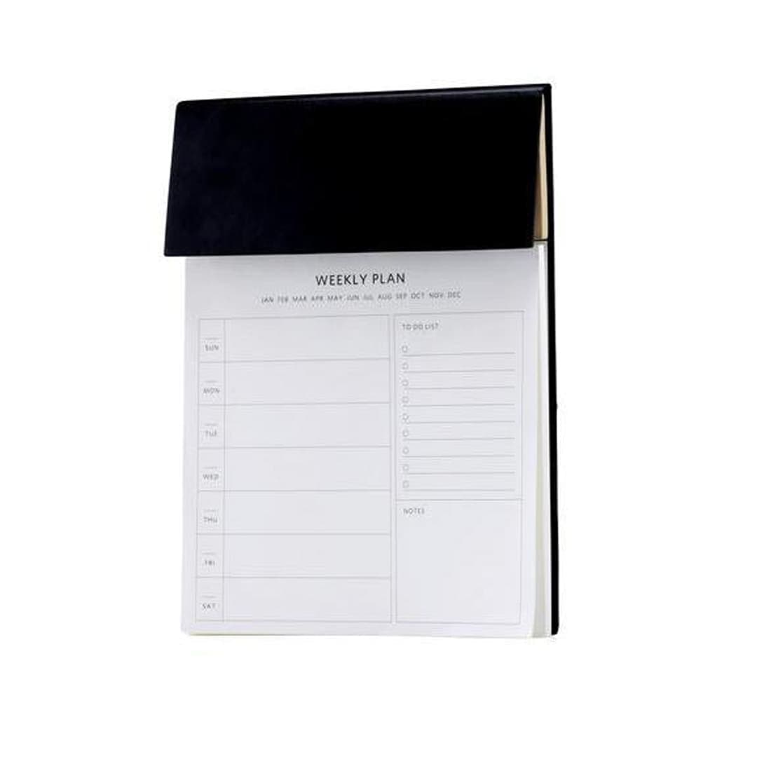 ACERRA - A4 Weekly Desk Planner with Pen, Ruler and U-clips detail 3