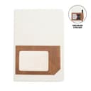 ADANA - Santhome Recycled Canvas A5 Hard Cover Notebook with PU Pocket Beige
