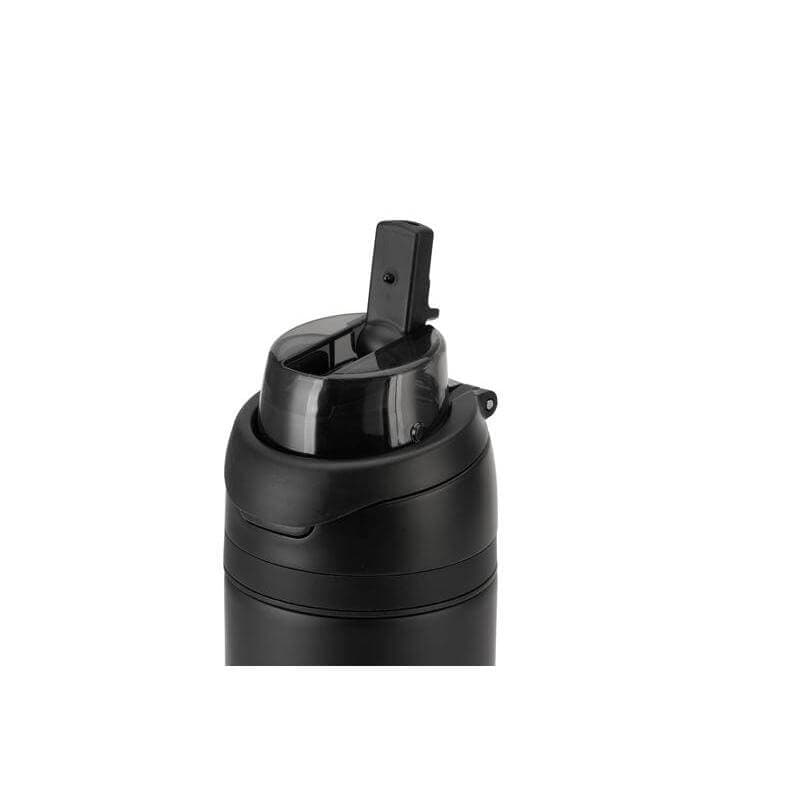 AERO SIP - Hans Larsen Recycled Stainless Steel Bottle with Dual Sip Lid - Black detail 5