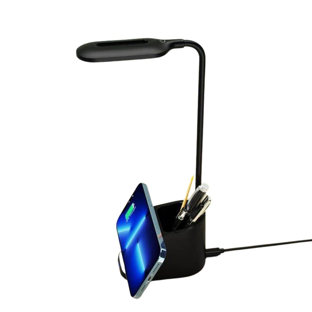 ALMERE - Giftology 3-in-1 Desk Lamp with 15W Wireless Charger & Pen Holder - Black detail 2