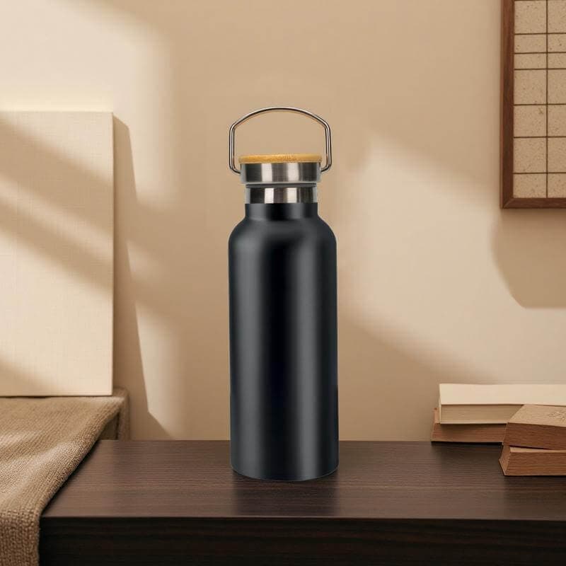 ALMERIA - Giftology Double Wall Stainless Steel Bottle 500ml - Black detail 2