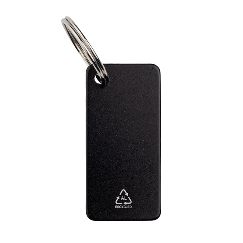 ANGLA - Gift Set of RCS Recycled Aluminium Pen and Keychain - Black detail 3