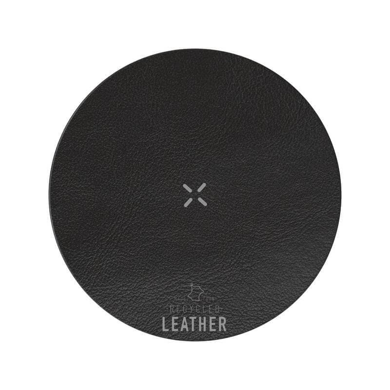 ANZIO - Recycled Leather 15W Wireless Charger - Black detail 5